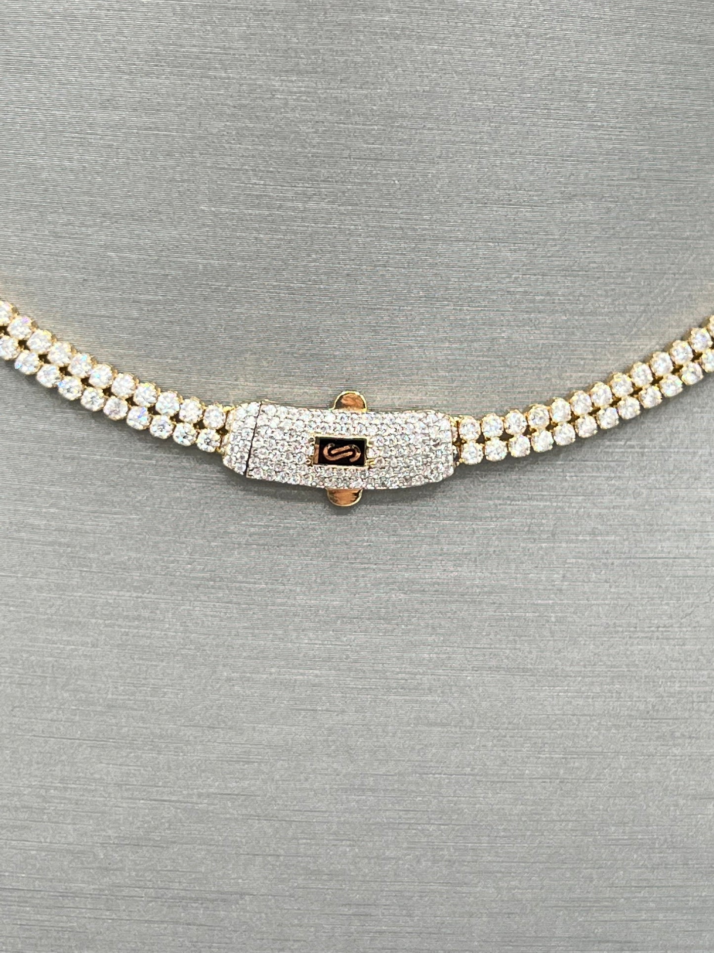 New 14k CZ Full CZ Monaco Choker G.O.J™️