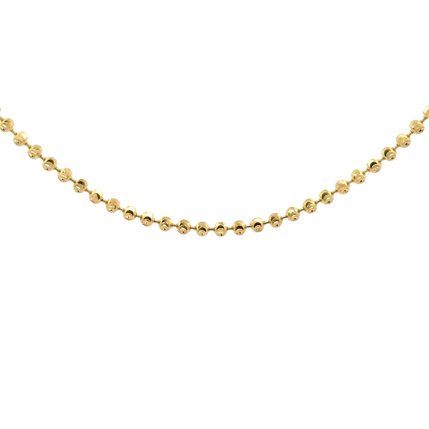 New 14K Solid Moon Cut Chain H.J™️