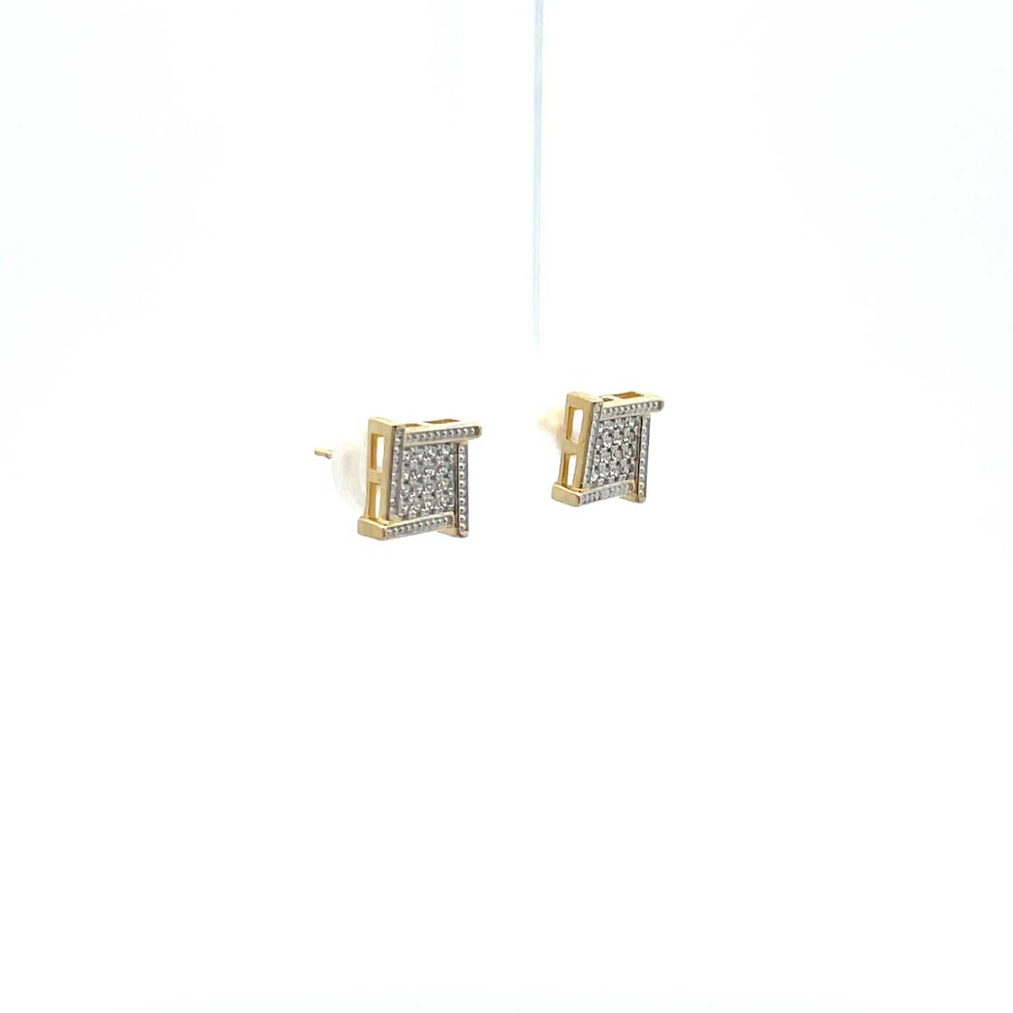 New 14K CZ Men’s Earrings. H.J™️