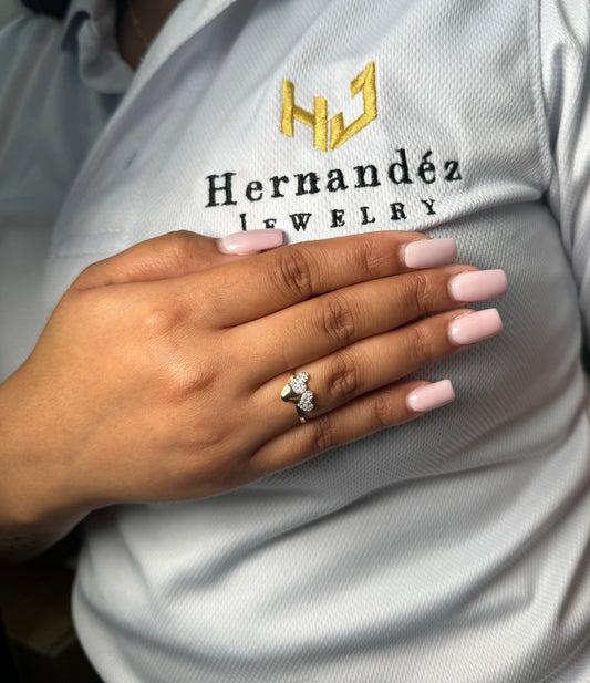 New 14K CZ Heart Ring. H.J™️