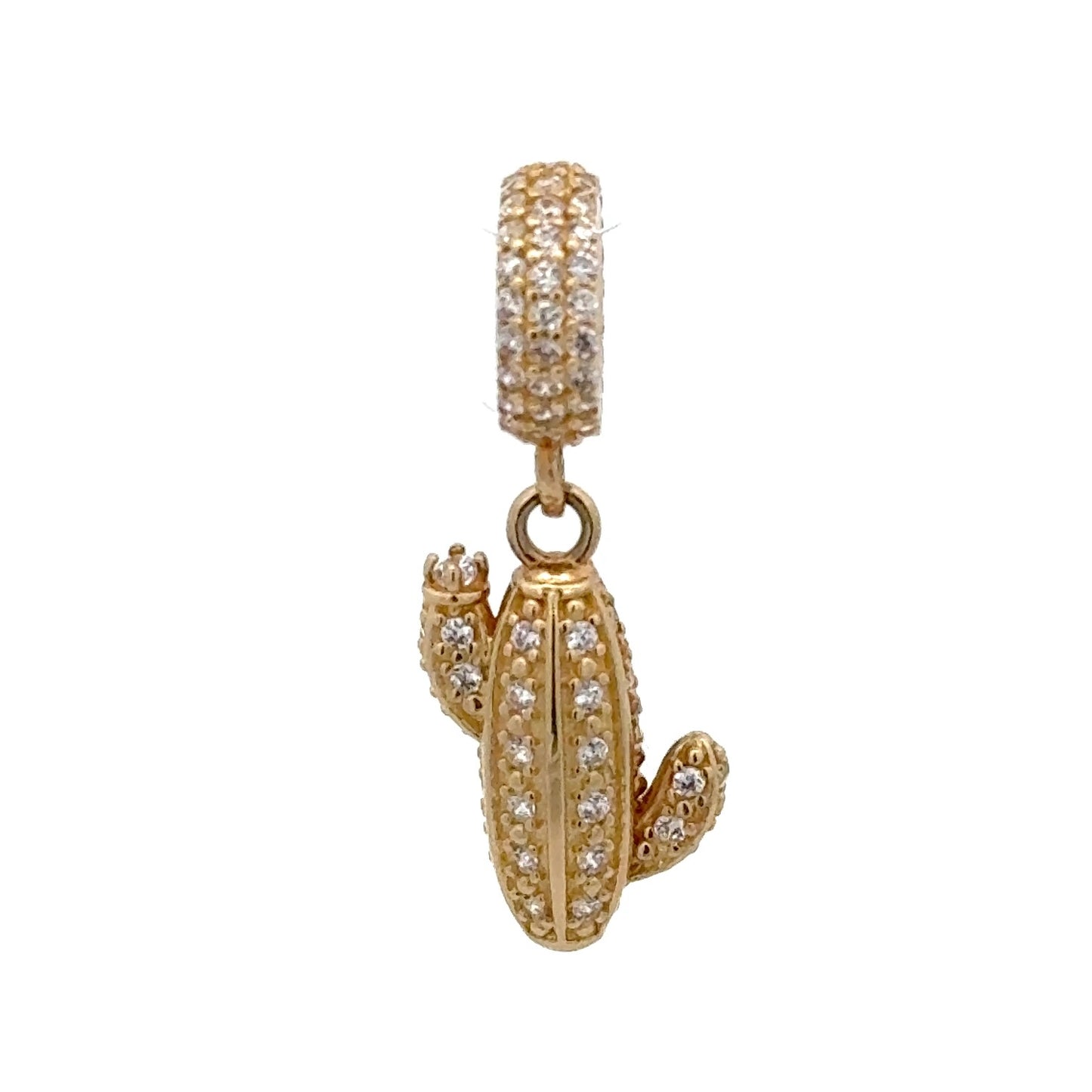 New 14K CZ Cactus Charm. H.J™️