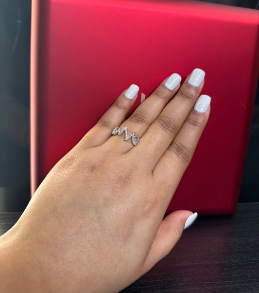 New 14K White Gold Women's Diamond Ring. H.J™️