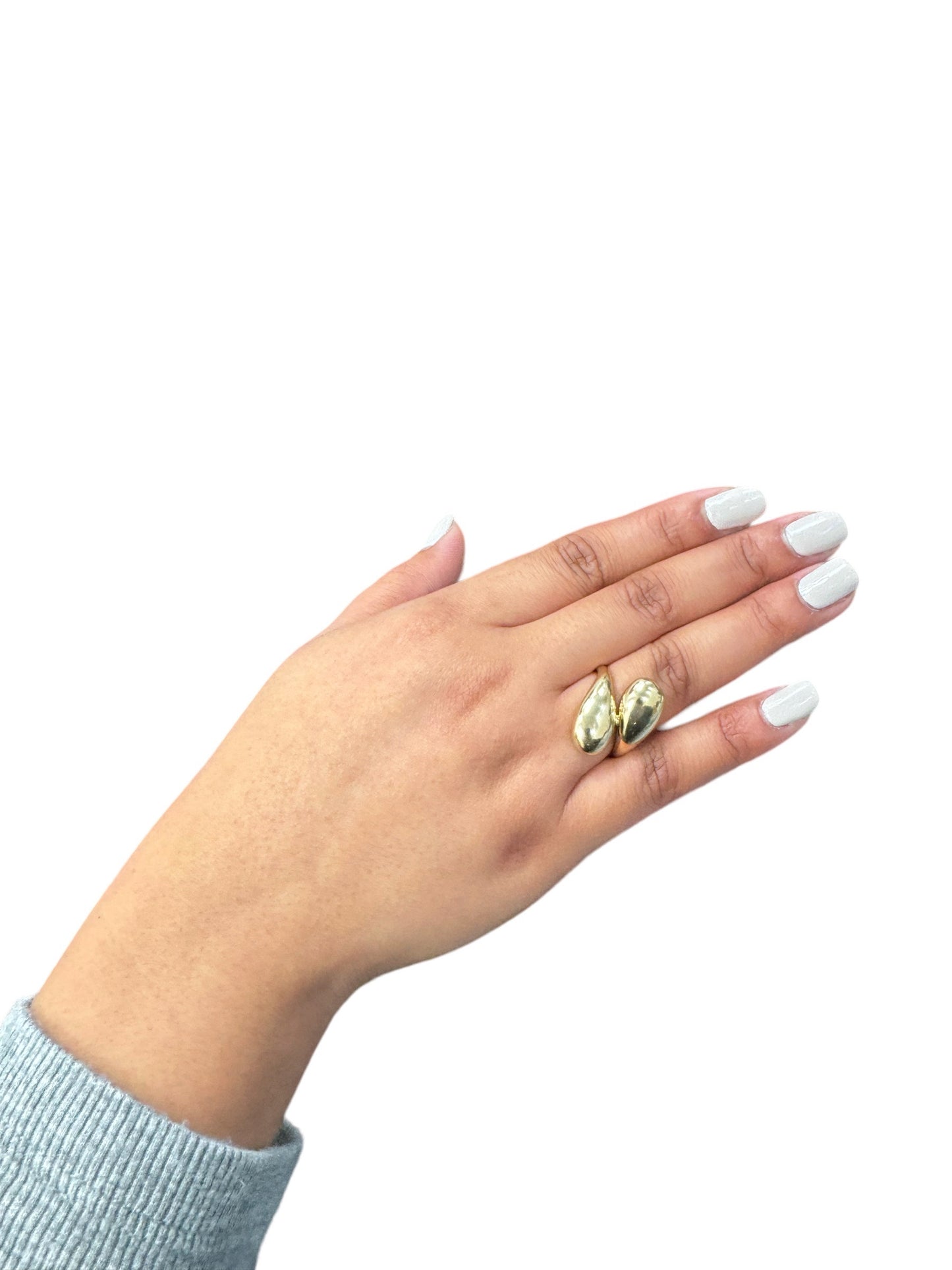 New 14K Gold Drop Women Ring.  H.J™️