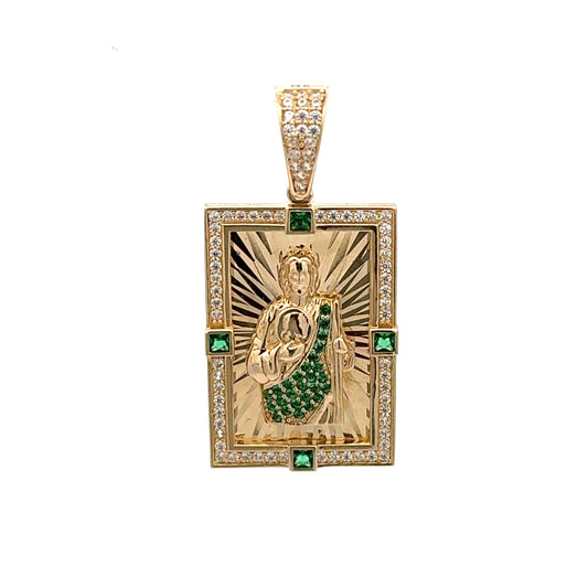 New 14K CZ Saint Jude Pendant. H.J™️