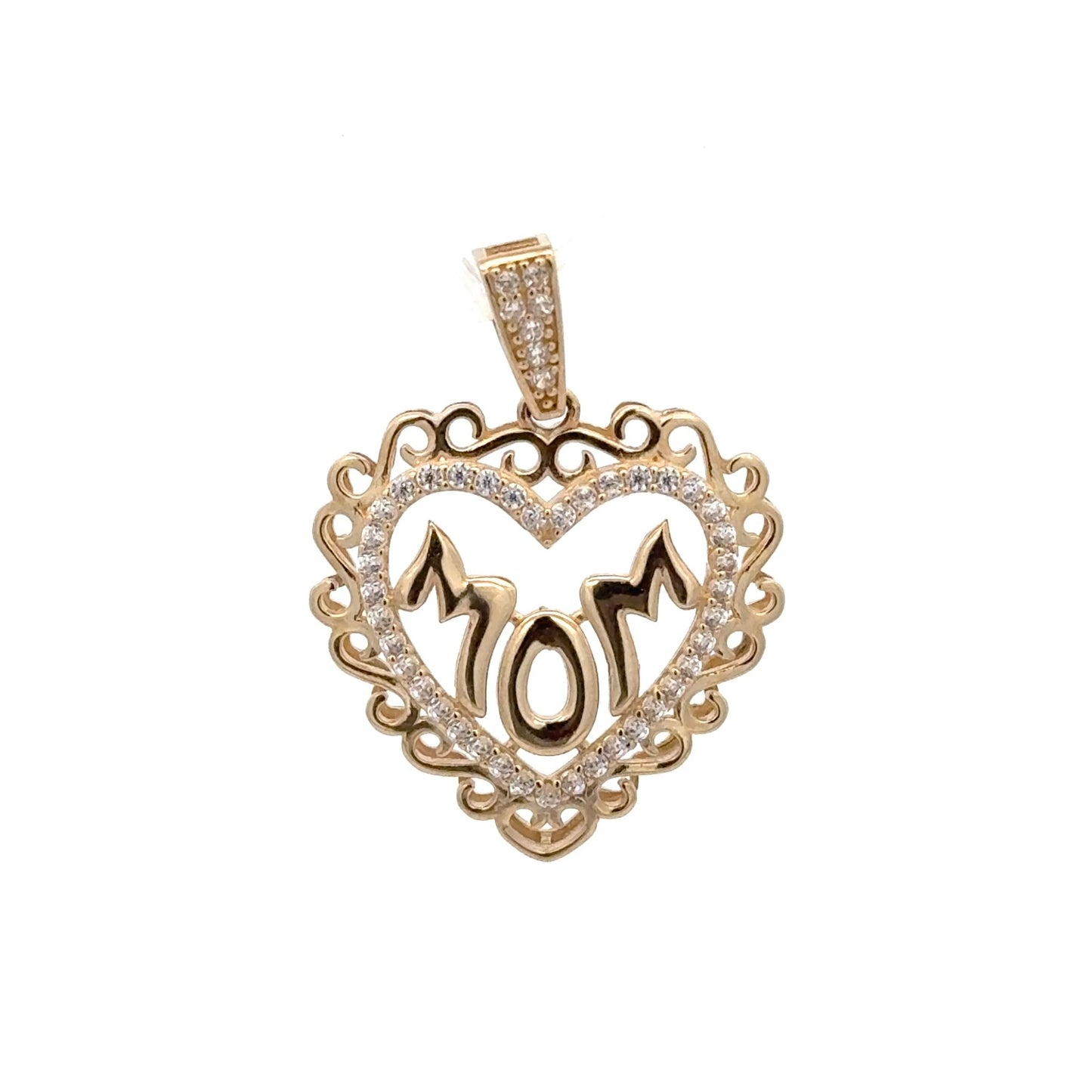 New 14K Mom Heart Pendant. H.J™️