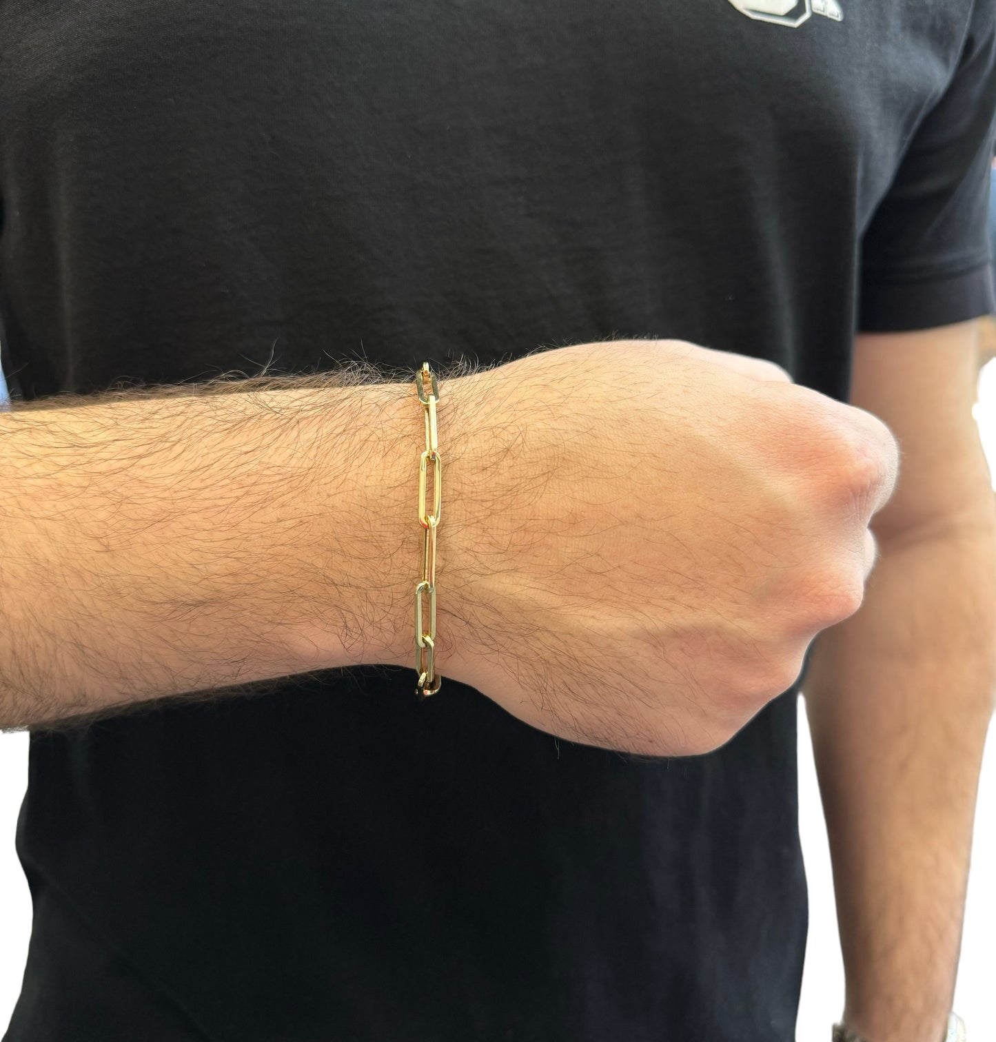 New 14K Paperclip Bracelet H.J™️