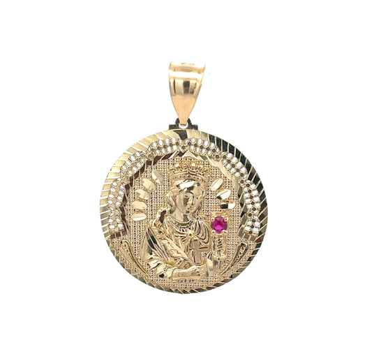 New 14K Round Virgin Pendant H.J™️