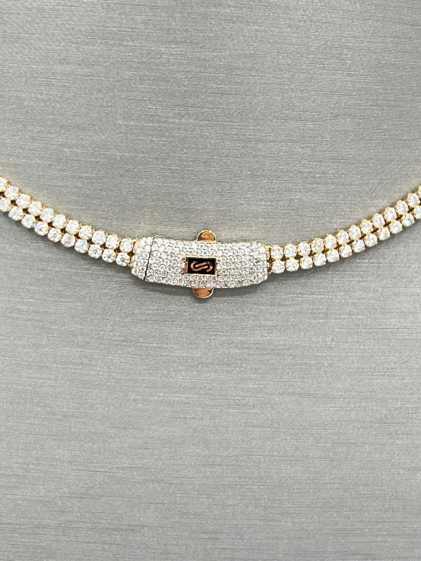 New 14k CZ Full CZ Monaco Choker  G.O.J™️