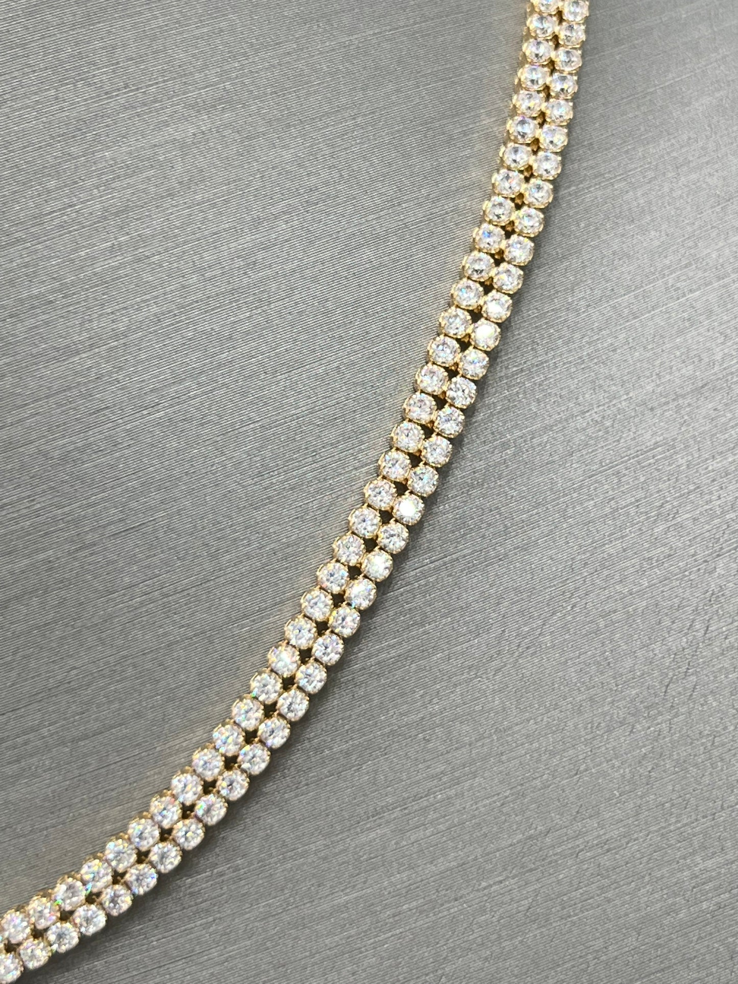 New 14k CZ Full CZ Monaco Choker  G.O.J™️