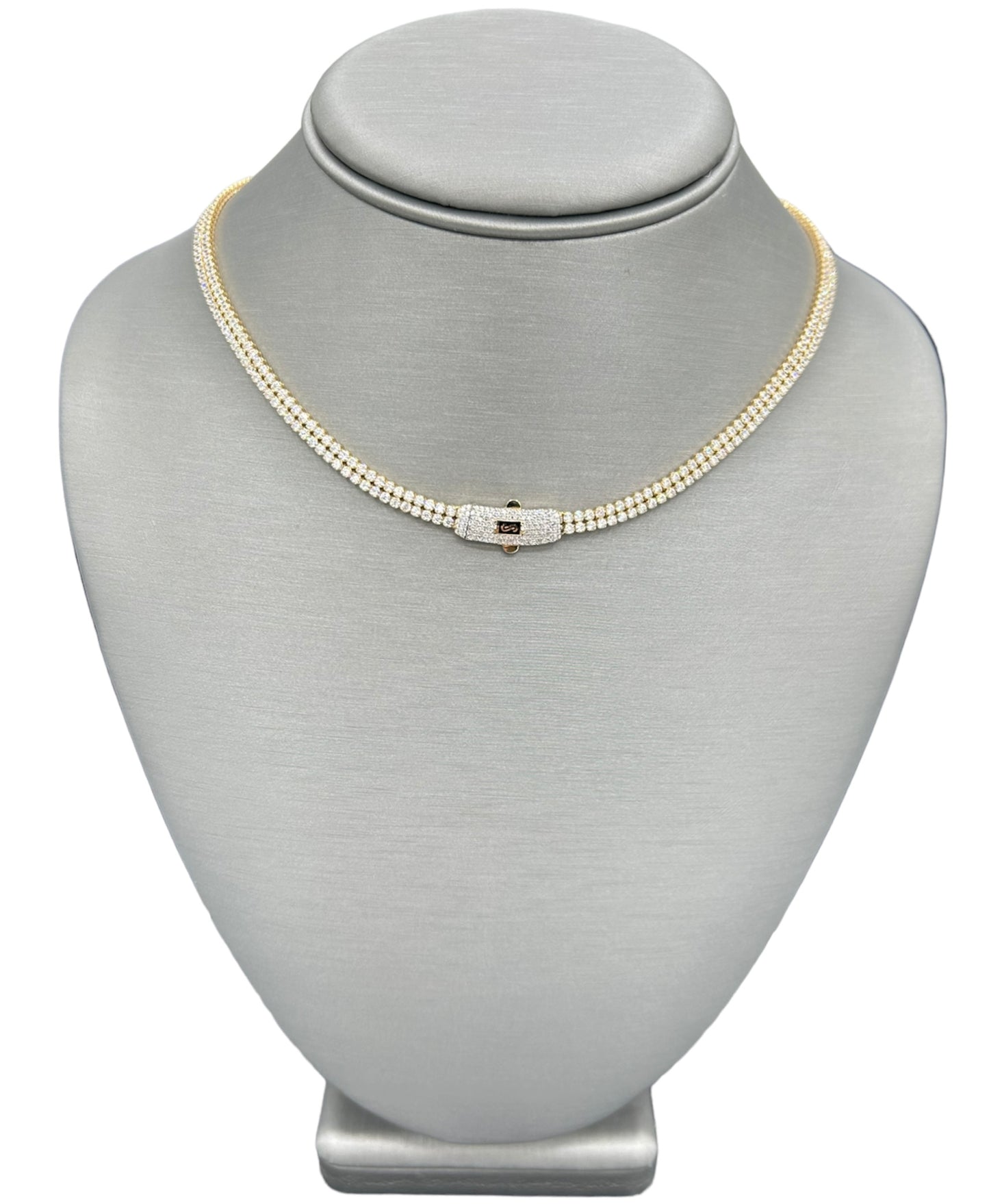 New 14k CZ Full CZ Monaco Choker  G.O.J™️